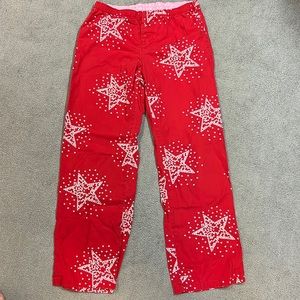 VICTORIA SECRET PINK Red / White Star Pajama Pants - Size Small
